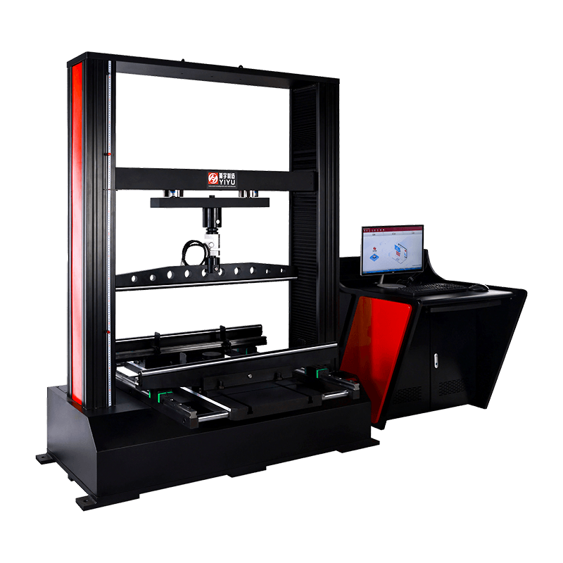 WDW-serien dobbeltsøjlet dørtype Dobbeltskruet mikrocomputerstyret multifunktionel kompressions- og bøjningstestmaskine